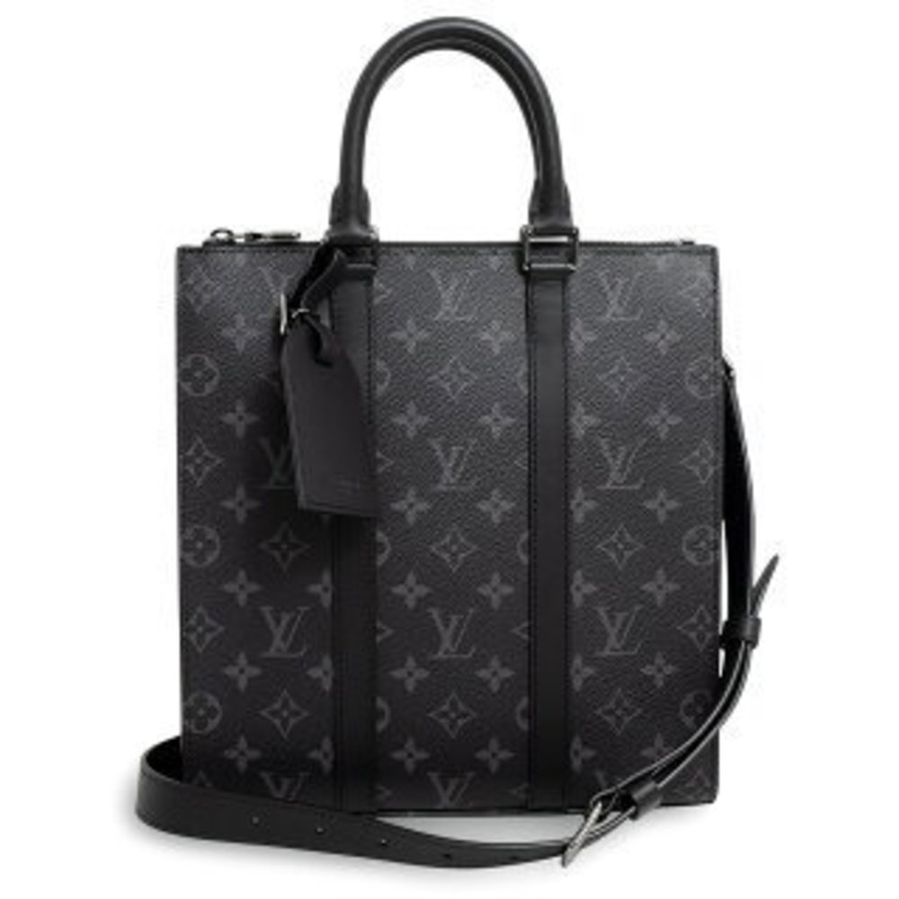 Louis Vuitton Sac Plat Cross Shoulder Bag Monogram Eclipse Black